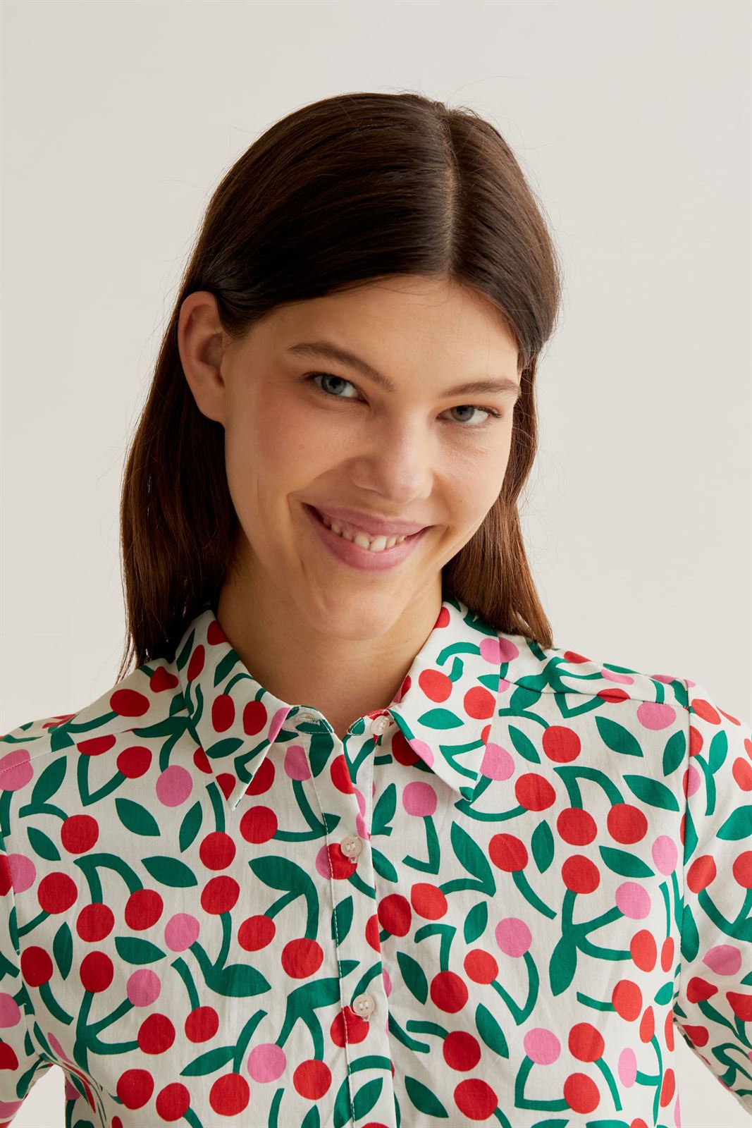 Compañía Fantástica_ Vestido estampado guinda - Imagen 5