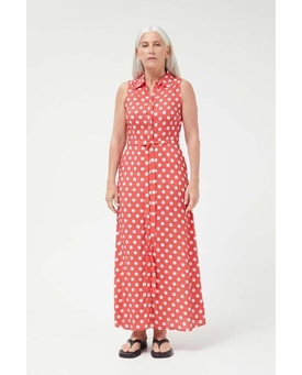 Compañía  Fantástica_ Vestido largo camisero lunares - Imagen 1