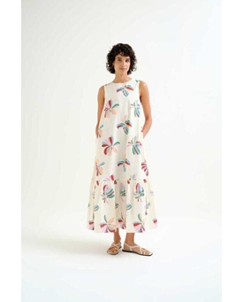 Compañía Fantástica_ Vestido largo con estampado Monarda - Imagen 1