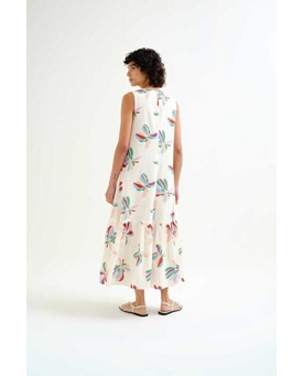 Compañía Fantástica_ Vestido largo con estampado Monarda - Imagen 2