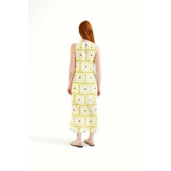 Compañía Fantástica_ Vestido largo con estampado Olive Flower - Imagen 2