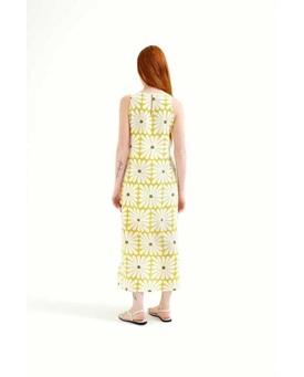 Compañía Fantástica_ Vestido largo con estampado Olive Flower - Imagen 2
