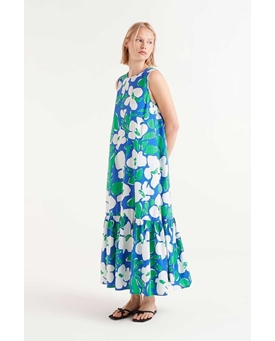 Compañía Fantástica_ Vestido largo estampado floral bosco - Imagen 1