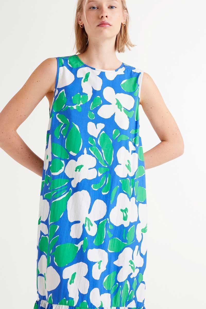 Compañía Fantástica_ Vestido largo estampado floral bosco - Imagen 4