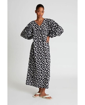 Compañía Fantástica_ Vestido largo estampaso terrazo - Imagen 1