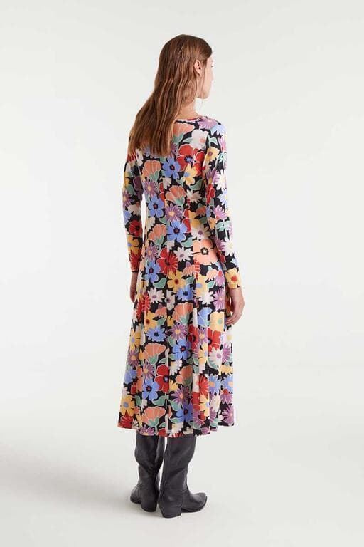 Compañía Fantástica_ Vestido midi con estampado Hampton big - Imagen 2