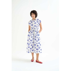 Compañía Fantástica_ Vestido midi con estampado Lobster - Imagen 1