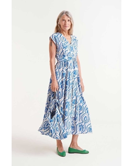 Compañía Fantástica_ Vestido midi estampado Aquaria - Imagen 1