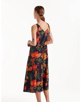 Compañía Fantástica_ Vestido midi estampado floral Famara - Imagen 2