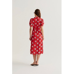 Compañía Fantástica_ Vestido midi estampado Harmony Red - Imagen 2