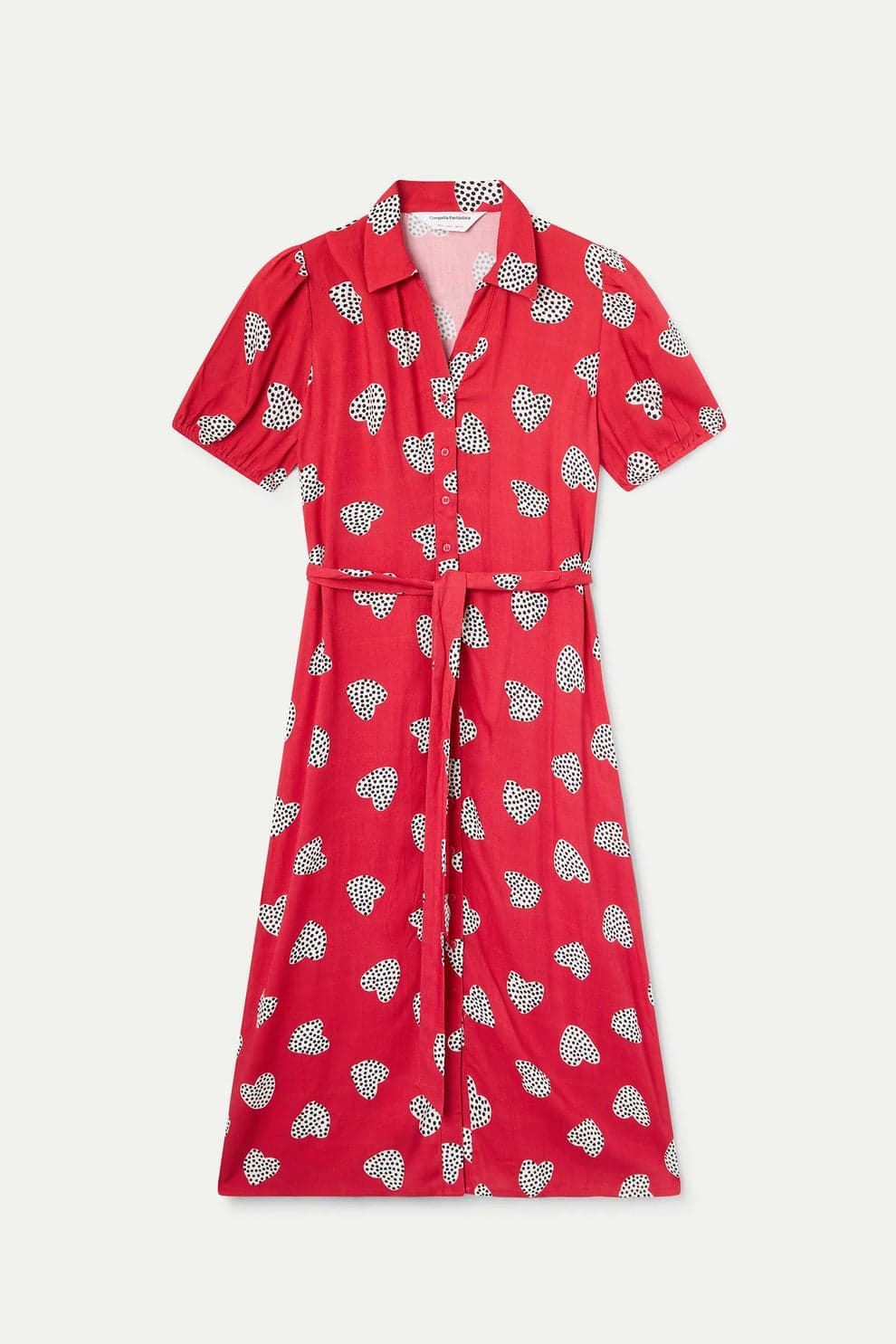 Compañía Fantástica_ Vestido midi estampado Harmony Red - Imagen 3