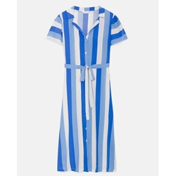 Compañía Fantástica_ Vestido midi estampado rayas - Imagen 1