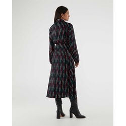 Compañía Fantástica_ Vestido midi estampado rayas - Imagen 2