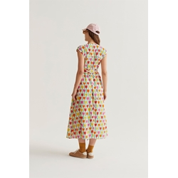 Compañía Fantástica_ Vestido midi estampado tulipanes - Imagen 2