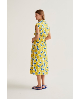 Compañía Fantástica_ Vestido midi estampado - Imagen 2