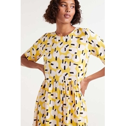 Compañía Fantástica_ Vestido midi geométrico Onigiri - Imagen 2