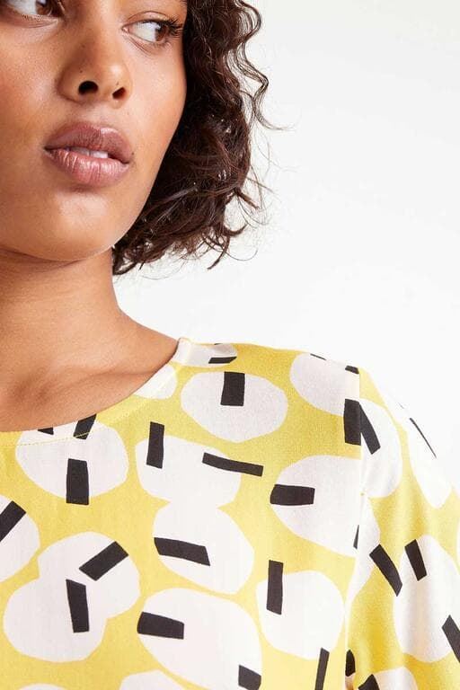 Compañía Fantástica_ Vestido midi geométrico Onigiri - Imagen 4