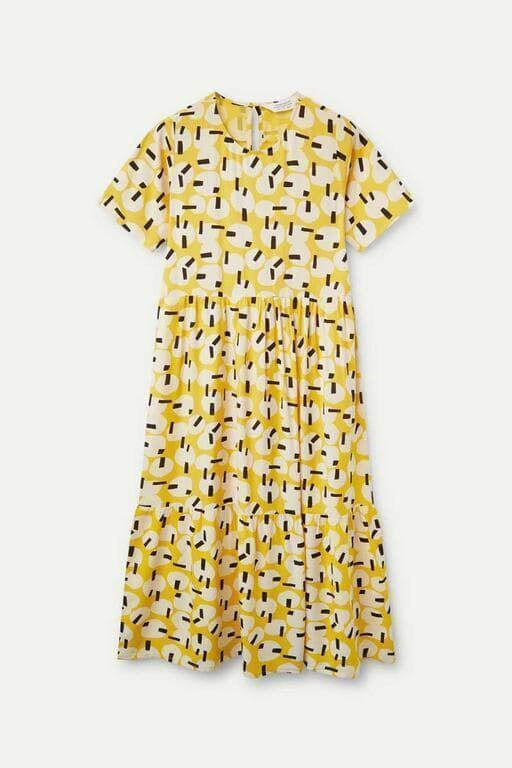 Compañía Fantástica_ Vestido midi geométrico Onigiri - Imagen 5