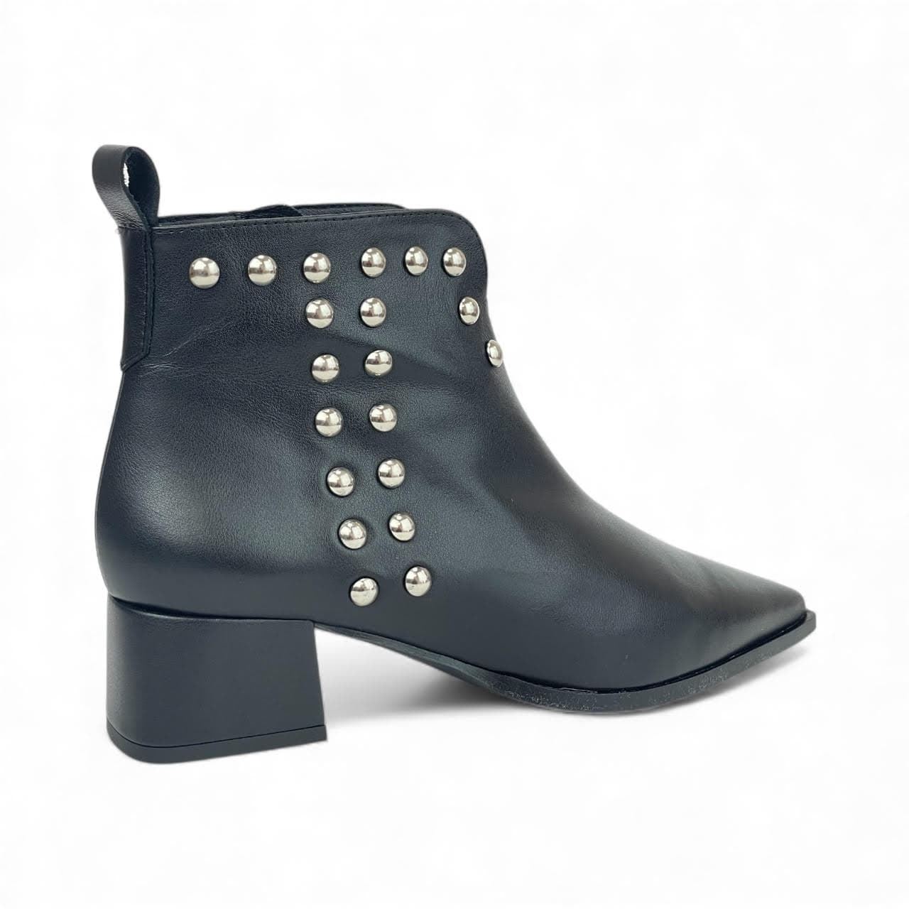 Desireé_ Botín piel negro tachuelas - Imagen 3