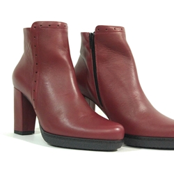 Desireé_ Botín tacón burdeos - Imagen 2