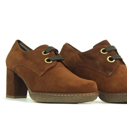 Desireé_ Zapato cordones serraje cuero - Imagen 2