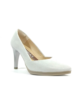 Desireé_ Zapato tacón plateado - Imagen 1