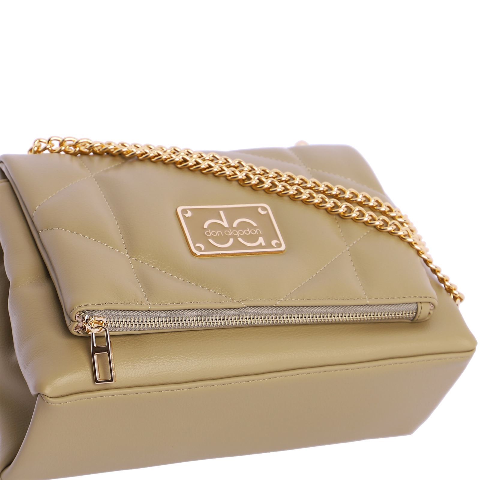 Don Algodón_ Bolso bandolera acolchado beige - Imagen 5