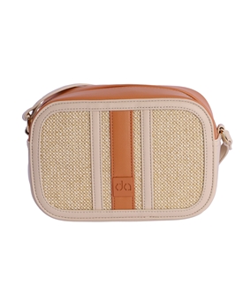 Don Algodón_ Bolso bandolera detalles rafia - Imagen 1