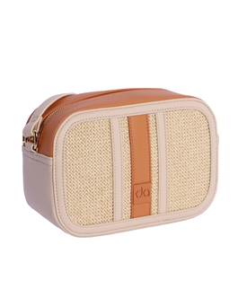 Don Algodón_ Bolso bandolera detalles rafia - Imagen 2