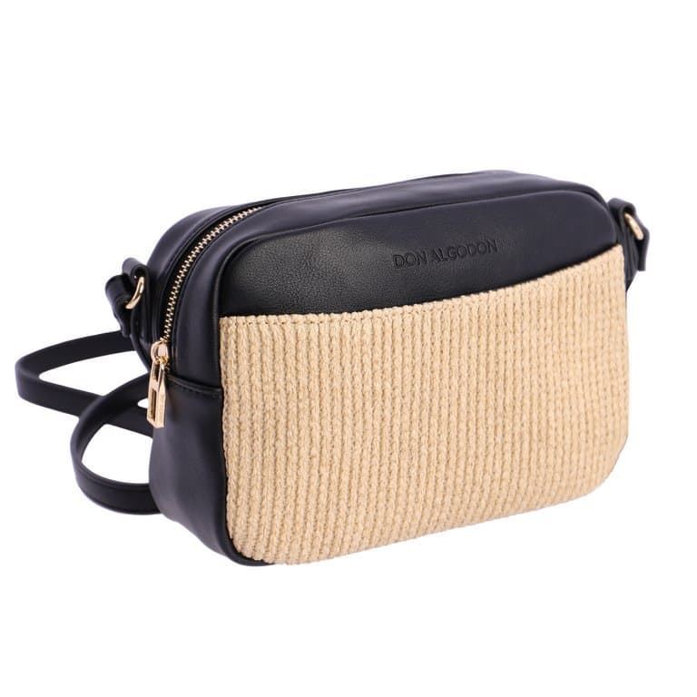 Don Algodón_ Bolso bandolera rafia - Imagen 1
