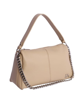Don Algodón_ Bolso de hombro con bandolera beige - Imagen 1