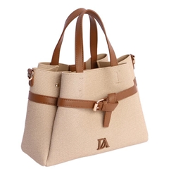 Don Algodón_ Bolso de mano en beige - Imagen 1