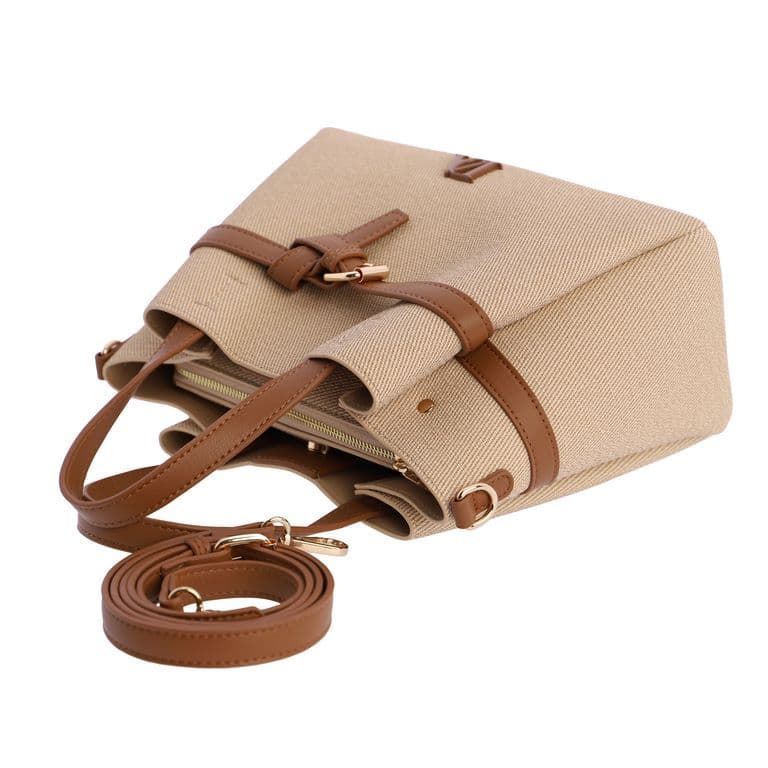 Don Algodón_ Bolso de mano en beige - Imagen 4