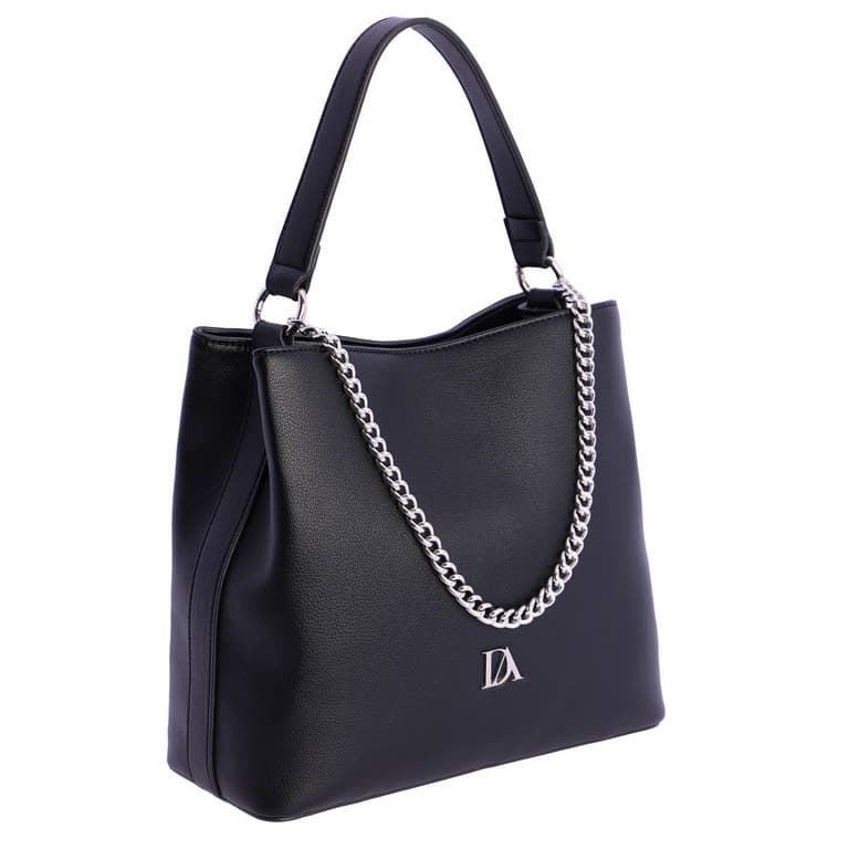 Don Algodón_ Bolso hombro en negro - Imagen 1