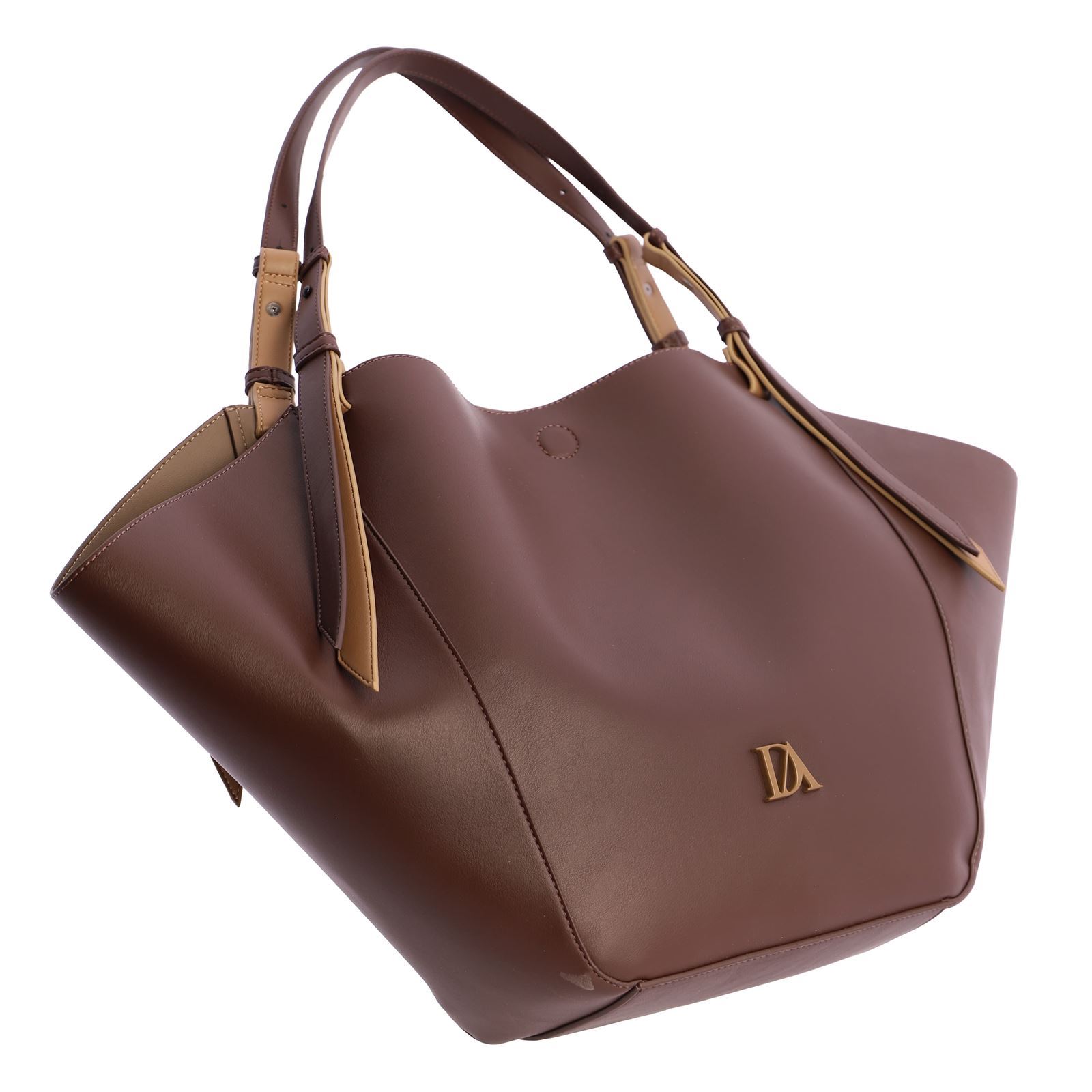 Don Algodón_ Bolso tipo shopper marrón - Imagen 4