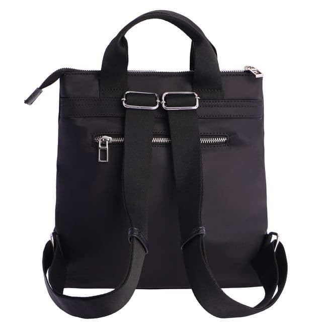 Don Algodón_ Mochila negra con detalles en beige - Imagen 3