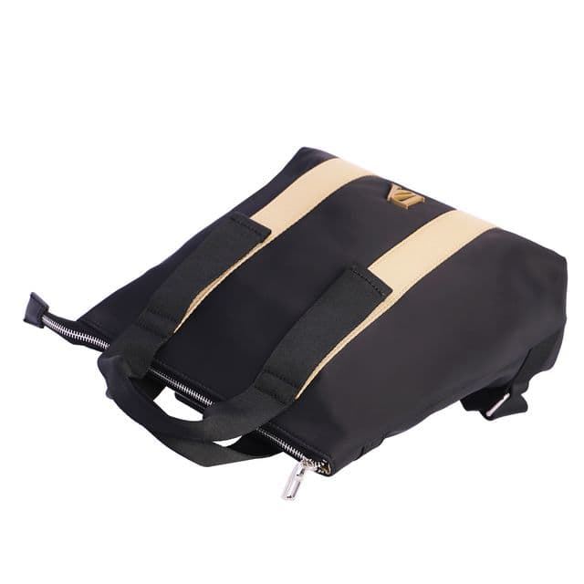 Don Algodón_ Mochila negra con detalles en beige - Imagen 5