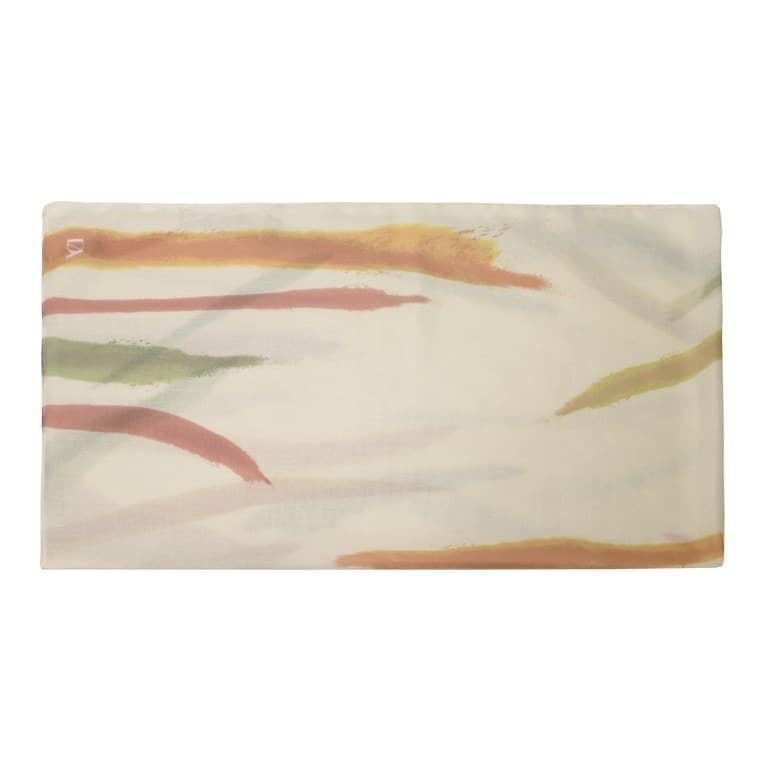 Don Algodón_ Pañuelo beige detalles verde y rosa - Imagen 4