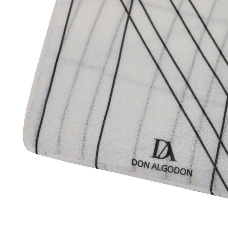 Don Algodón_ Pañuelo líneas negras - Imagen 1