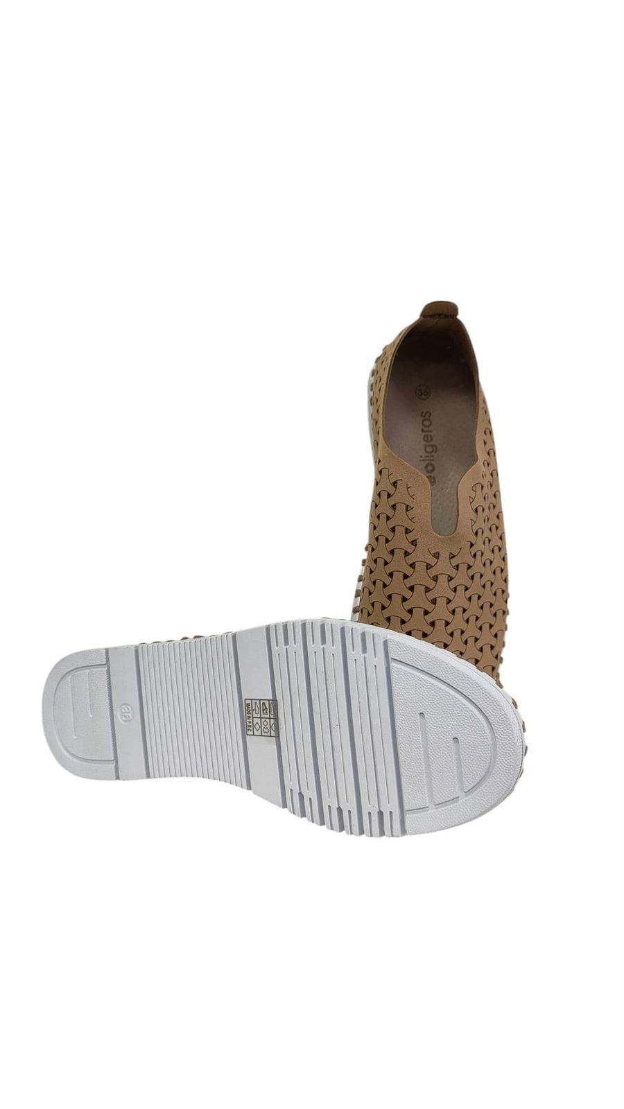 Eoligeros_ Zapato tipo slipper en camel - Imagen 4