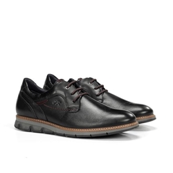 FLUCHOS_Zapato cordones hombre negro - Imagen 2