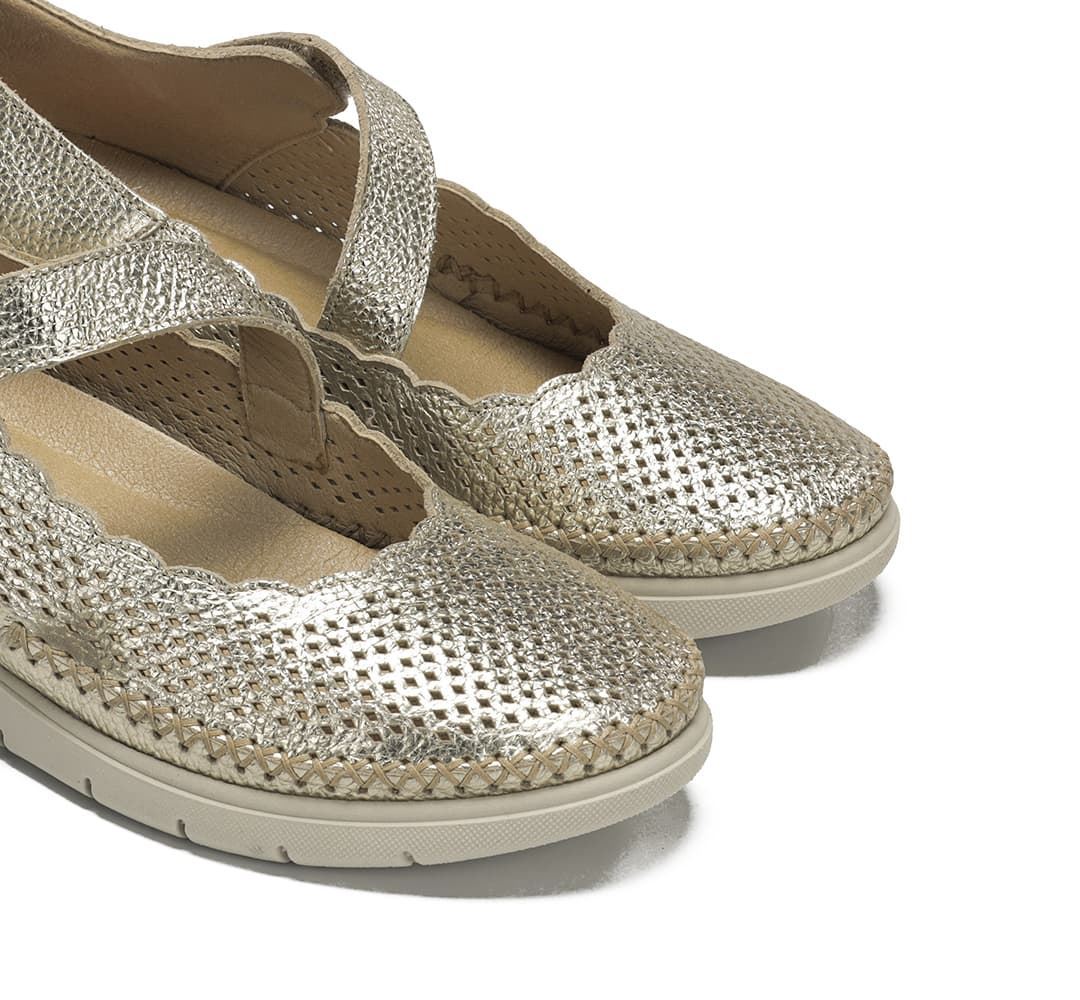 Fluchos_ Zapato pulsera metal platino - Imagen 4