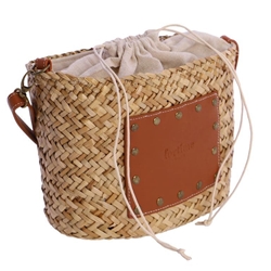 Fortime_ Capazo bandolera detalle cuero - Imagen 2