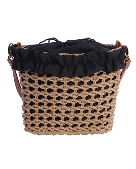 Fortime_ Capazo bandolera detalles en negro - Imagen 2