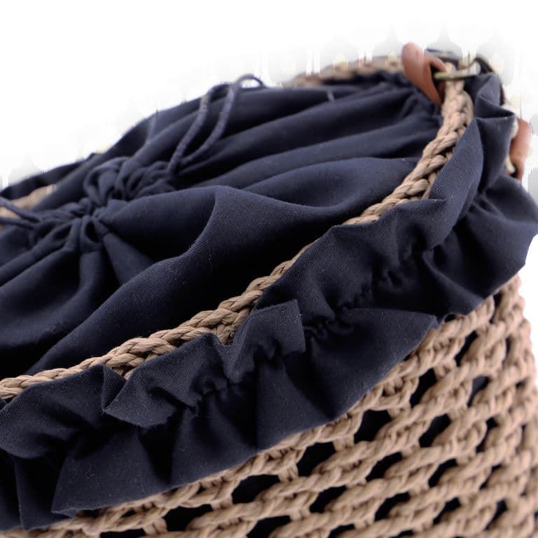 Fortime_ Capazo bandolera detalles en negro - Imagen 4