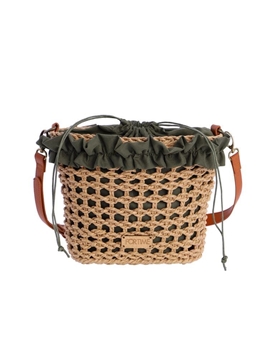 Fortime_ Capazo bandolera detalles en verde - Imagen 1