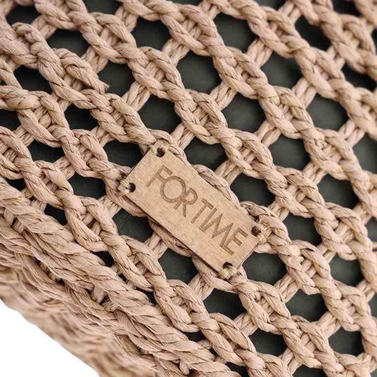 Fortime_ Capazo bandolera detalles en verde - Imagen 4