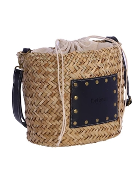 Fortime_ Capazo de bandolera detalles negro - Imagen 2