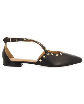 Gioseppo_ Bailarina de piel negro con detalle de tachuelas - Imagen 2
