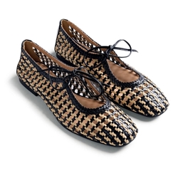 Gioseppo_ Bailarina Trenzada calada worden negro - Imagen 1